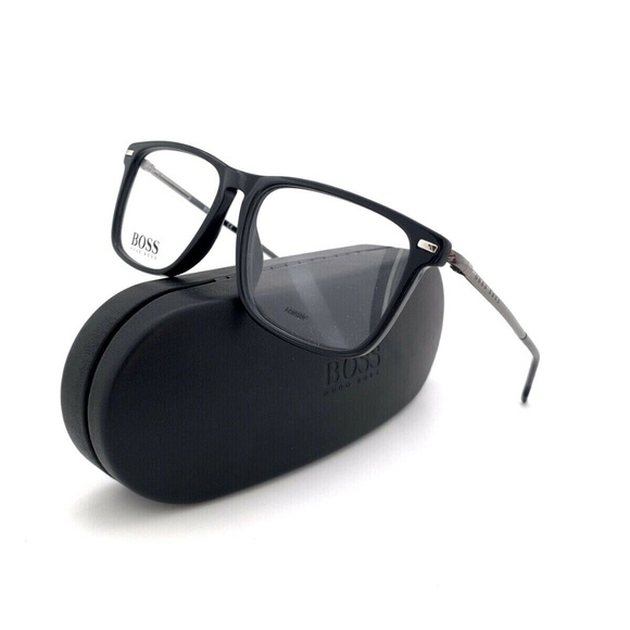New HUGO BOSS Frames Black Acetate Mens 0931 54mm - Picture 1 of 8